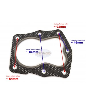 Cylinder Head Gasket 12281-887-306 for Honda G150 EG1000 F400 H35 WA20 Motor Lawn Mower Trimmer Engine