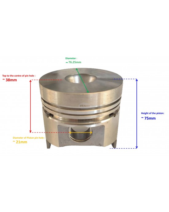 Original OEM Made in Japan Piston 228-23402-13 228-23402-33 43 compatible for Robin Subaru Motor DY30 OS 0.25 Lawnmower Engine Original OEM Made in Japan Piston 228-23402-13 228-23402-33 43 compatible for Robin Subaru Motor DY30 OS 0.25 Lawnmower Engine