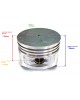 Original OEM Made in Japan Piston 227-23401-03 compatible for Robin Subaru Motor EY20 EY20-3 EH18 5HP STD 67MM Engine Original OEM Made in Japan Piston 227-23401-03 compatible for Robin Subaru Motor EY20 EY20-3 EH18 5HP STD 67MM Engine