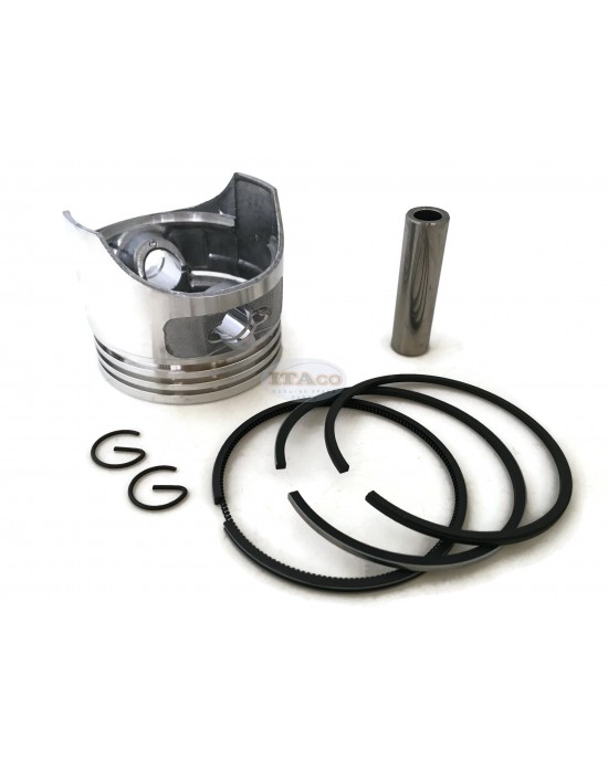 Piston Kit w Ring Set, Pin & Clip Assy 227-23401-03 Cylinder Parts for Robin EY20 EH18 5HP 67mm 4-Stroke Motor Tractor Water Pump Lawnmower Engine