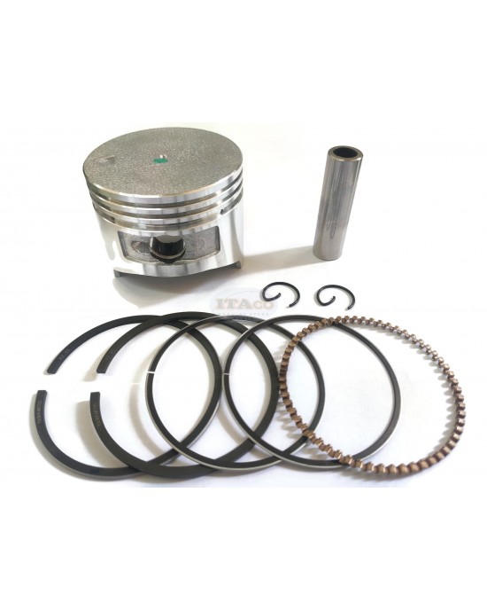 Piston Assy w/ Ring Set Oversize 025 57.25MM 13102-ZE0-010 replaces Honda GX110 WD WB WA20 F401 4HP Lawnmower Engine