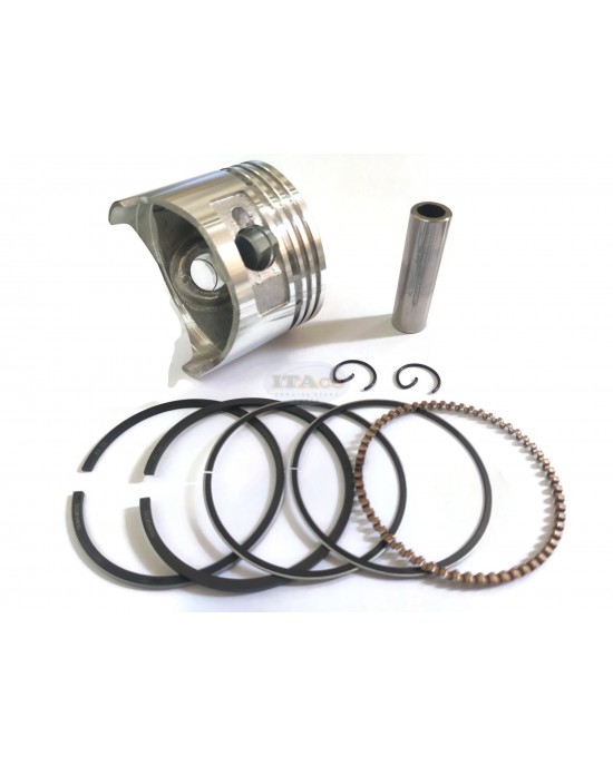 Piston Assy w/ Ring Set Oversize 025 57.25MM 13102-ZE0-010 replaces Honda GX110 WD WB WA20 F401 4HP Lawnmower Engine