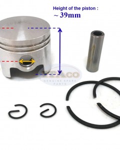 Piston Kit Ring Set KP01029AA For Mitsubishi TL43 TB43 TU43 BG430 40MM 1E40F-5/40-5/40F-5 Series Trimmer 42.7 cc 2 Stroke