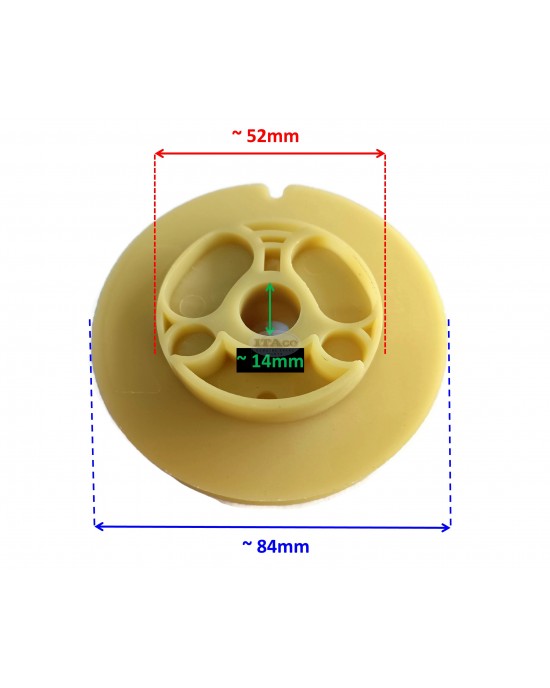 ET950 Recoil Starter Pulley Wheel Rope Rotor Reel Compatible with Yamaha ET650 TG950 TG650 MT65 800W 1000W GG950DC 63cc 65cc 2-Stroke Gas Generator Parts