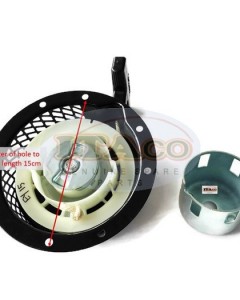 Pull Recoil Rewind Stater Assy with Pulley Cap 226-50811-00 226-50750-20 for Robin Subaru EY15 EY15-2B EY15-3 Lawnmower Water Pump Trimmer Motor Engine