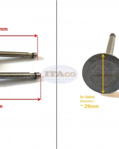 Intake Inlet Suction Exhaust Valve 14711-883-000 14721-883-000 Honda G200 GV200 5HP Lawnmower Motor Engine
