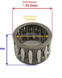 Big End Bearing Needle Roller Cyl 93310-620W5 for Yamaha Outboard 9.9 - 15HP 2-stroke Marine Boat Engine