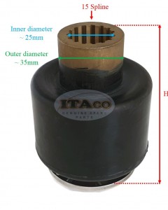 Boat Motor Damper Propeller Rubber Bush Prop Yamaha 688-45981-00 For Outboard Motors F50 70HP 85HP 2/4-stroke Engine