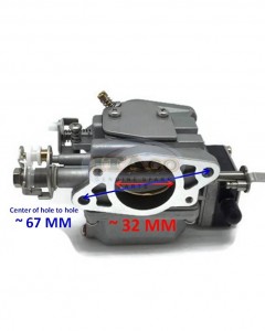 Boat Motor Carburetor Carb Assy 3303-803687A1 for Mercury Quicksilver Outboard 9.9-18HP 2 stroke Engine