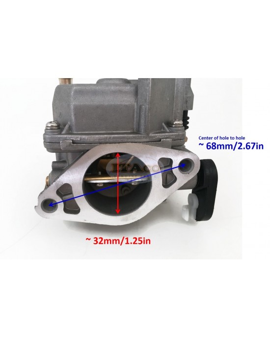 Boat Motor 66M-14301-12-00 Carburetor Assy for Yamaha Outboard motor 4-stroke 15hp F15 electric motor Outboard Engine