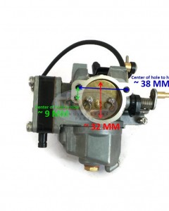 Original Made in Japan OEM Yamaha Outboard 6E7-14301 Carburetor Carb Assy 9.9HP 15HP 2 stroke Outboard Motor Boat Engine