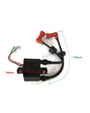 Boat Motor Ignition Coil Assembly 33410-94400 33410-92L10 33410-92L11 Compatible with Suzuki Outboard 9.9HP 15HP 40HP DF15 DT40 Engine