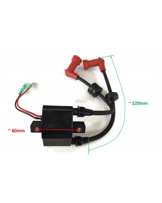 Boat Motor Ignition Coil Assembly 33410-94400 33410-92L10 33410-92L11 Compatible with Suzuki Outboard 9.9HP 15HP 40HP DF15 DT40 Engine