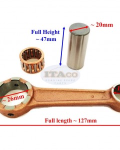 Boat Motor Connecting Rod Con Kit Crank Pin 350-00040-1 0M 350-00061 for Tohatsu Outboard M 9.9HP 15HP 18HP 2 stroke Engine