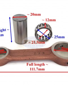Boat Motor Connecting Rod Con Rod Kit 369-00040-0 1 M 629 813047 for Tohatsu Nissan Mercury Quicksilver Marine Outboard 4HP 5HP NS 2 stroke Engine