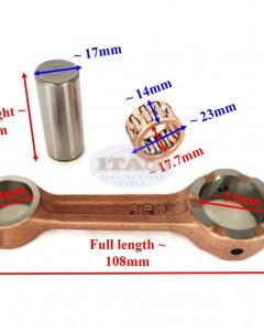 Boat Outboard Motor Connecting Rod Con Rod Kit 3B2-00040-0 For Tohatsu Nissan Outboard 9.8HP 8HP 2-stroke Engine
