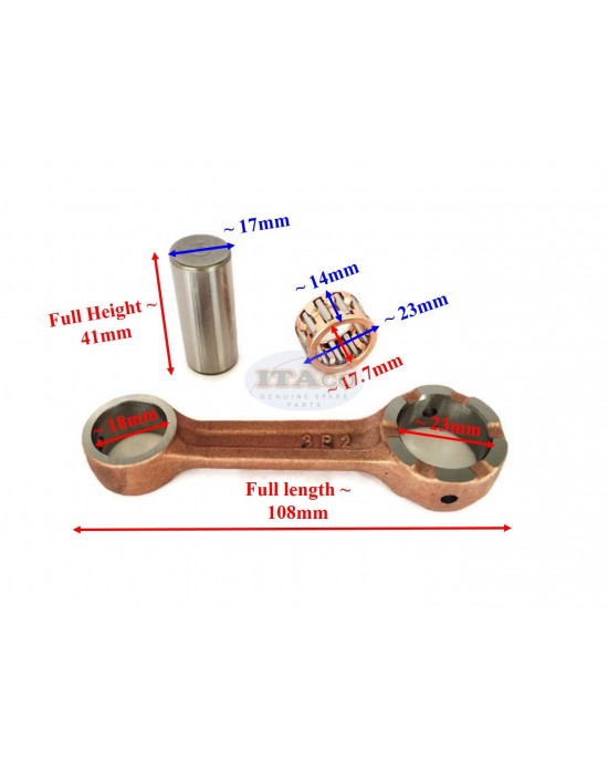 Boat Outboard Motor Connecting Rod Con Rod Kit 3B2-00040-0 For Tohatsu Nissan Outboard 9.8HP 8HP 2-stroke Engine