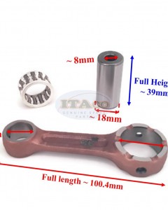 Boat Motor Connecting Con Rod Kit Assy 6N0-E1651 6G1-11651 for Yamaha Outboard 6HP 8HP 2stroke Engine