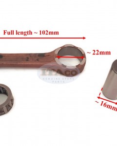 Boat Motor Connecting Con Rod Kit Crank Pin & Bearing Assy 6L5-11651 6L5-11650-00 for Yamaha Outboard 3HP 3 A M 2 stroke Engine