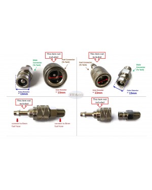 Boat Outboard Motor 3B2-70270-0 1 M, 3E0-70270-0 Male Quick Tank Metal Connector For Tohatsu Nissan Outboard M NS F 2/4-stroke Engine