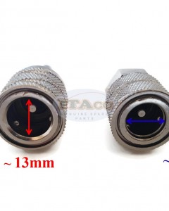 2x Boat Motor Socket Fuel Line Hose Connector 65750-95500 65750-98505 1/4" 6MM barb For Suzuki Outboard Sierra 18-8079 Chrylser 197787-3 Engine