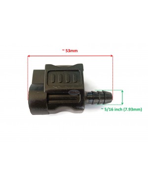 Boat Motor Female Outboard Fuel Line Connector 5/16" 8mm Barb Compatible with Honda 8-130HP Motors Replaces 17650-ZW9-013 Sierra 18-80408 Seachoice 20441