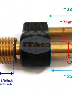 Boat Motor Fuel Line Tank Male Connector 1/4" NPT For Mercury Mariner Mercruiser Marine Outboard Seachoice 20591 Nylon Boating Motor Engine