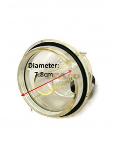 Boat Motor CLEAR BOWL & DRAIN ONLY - Suits Fuel Filter Water Separator Mercury Mercruiser Quicksilver Johnson OMC Boat/Marine/Outboard