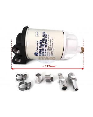 Boat Motor S3213 Fuel Filter Water Separator Kit Clear Bowl & Drain For Mercury Mercruiser Quicksilver Outboard 35-60494-1 Marine Engine