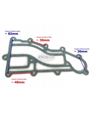 Boat Exhaust Cover Gasket 14151-93912 93911 93901 For Suzuki Outboard 9.9hp 15hp Motor 2-stroke