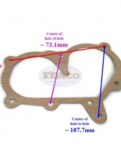 Boat Motor For Intake Manifold Gasket Tohatsu Nissan Outboard 9.9HP-18HP 350-02104-0 1 2 M 2 stroke Engine