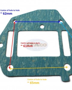 Boat Motor 3B2-02105-0 1 M 27 80366312 T8-05000009 Manifold Gasket Outer For Tohatsu Nissan Mercury Quicksilver Parsun Outboard M NS 9.8HP 8HP B 2-stroke