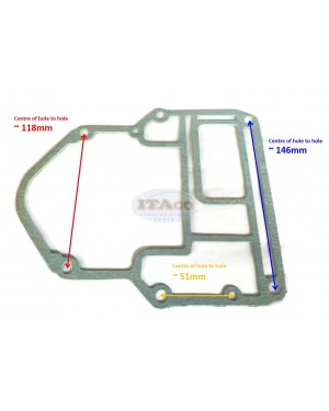 Boat Motor 3C8-01303 27 812939024 812939016 - 24 Base Gasket For Nissan Tohatsu Mercury Outboard 40HP-50HP 2-stroke