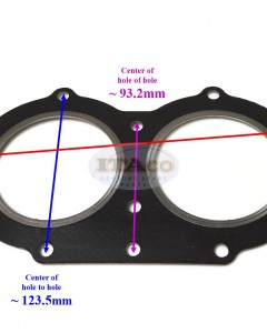 Boat Motor Original OEM Japan Cylinder Head Gasket 66T-11181-A2 A1 A3 00 T40-05000002 Yamaha Parsun Outboard Enduro E 40HP T40HP 2-stroke Engine