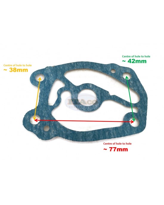 Boat Motor 676-44324-A1 A0 00 Water Pump Gasket Cartridge for Yamaha Outboard K40 40HP 2 stroke Engine