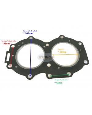 Boat Original OEM Japan Head Gasket Cylinder 695-11181-A1 A0 695-11181-01 02 00 for Yamaha Outboard C 25HP 20HP Sierra 18-3849 2-stroke Engine