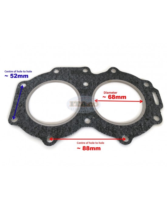 Boat Motor Head Gasket Cylinder 695-11181-A1 A0 695-11181-01 02 00 for Yamaha Outboard C 25HP 20HP Sierra 18-3849 2-stroke Engine