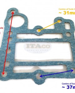 Boat Motor 6E0-41112-00 01 27-99995M Exhaust Gasket Cover for Yamaha Mariner Outboard 2-Stroke 4HP 5HP 4A 4AC 4AS 4MSH 5C 5CS Engine