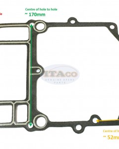 Boat Motor Upper Casing Gasket 6E5-45113-A0 02 for Yamaha Outboard 115HP 115 115ET 2 stroke Engine
