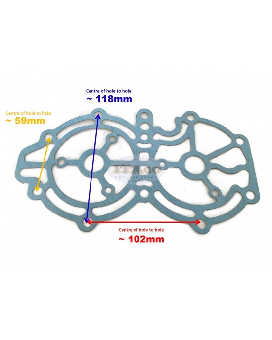 Boat Motor 6F5-11193-00 6F6 A0 A1 Gasket Head Cover for Yamaha Parsun Outboard 40 J 40HP 2 stroke Engine