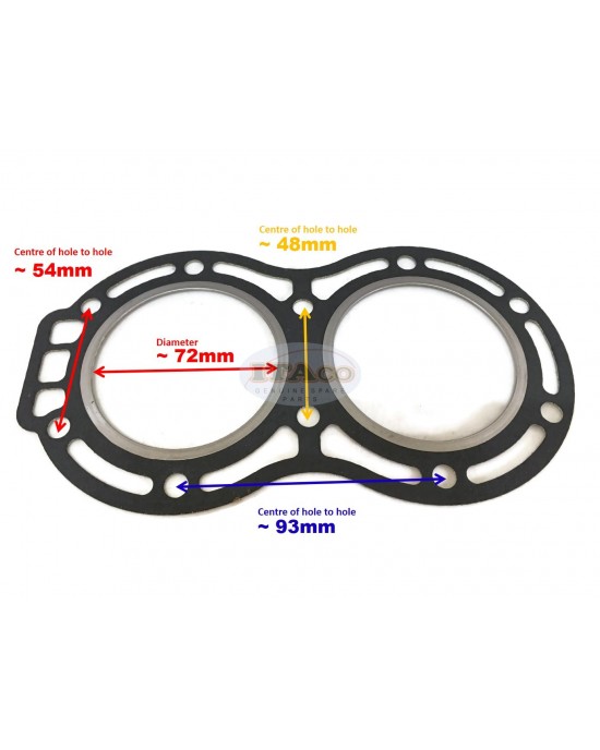 Boat Motor OEM Original Genuine Made in Japan 11141-96343 11141-96344 Cylinder Head Gasket Cyl for Suzuki Outboard DT30 DT25 25HP 30HP 2-stroke Engine