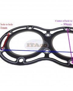 Boat Motor Cylinder Cyl Head Gasket 11141-96343 11141-96344 for Suzuki Outboard DT 20HP 25HP 30HP 2-stroke Engine
