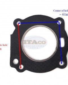 Boat Motor Cylinder Head Gasket 0115496 115496 For Johnson Evinrude OMC Outboard 2HP - 3HP 3.3HP 2-stroke Engine