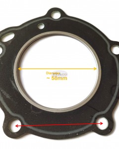 Boat Motor Cylinder Head Gasket 369-01005-1 0 M 27 812939015 For Mercury Mercruiser Quicksilver Outboard 4HP 5HP Boat Engine