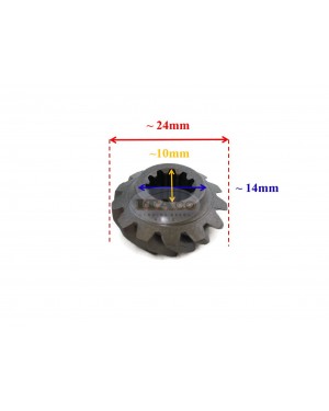 Boat Motor Pinion Bevel Gear 369-64020-0 M 43 16138 T5-03000003 for Tohatsu Nissan Mercury Quicksilver Parsun Outboard 4HP 5HP 2/4-stroke Motor Engine