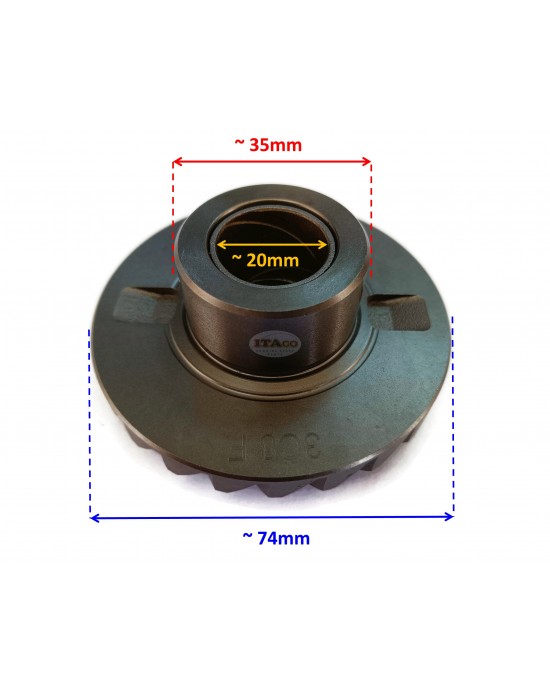 Boat Motor Forward Gear 24T 3C8-64010-0 1 2 43 8129442 compatible with Mercury Tohatsu Nissan Outboard M 40HP 50HP 2-stroke Engine