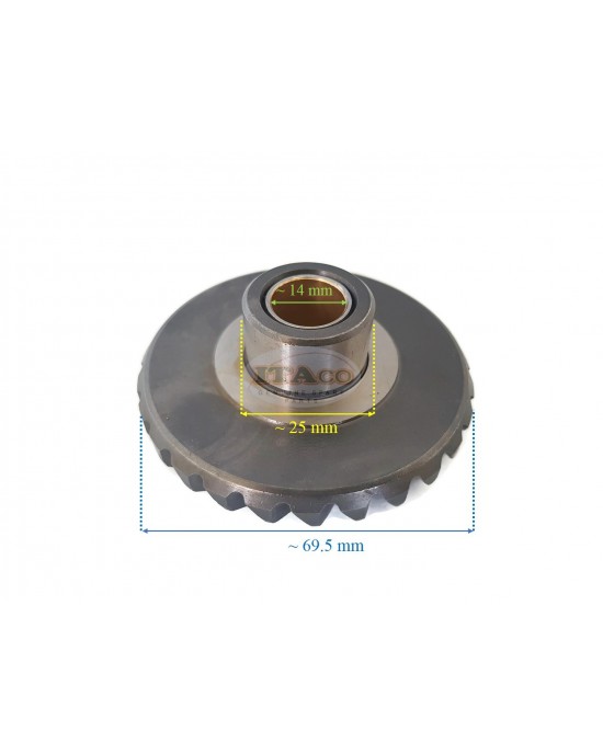 Asaki Yamaha Outboard Gear Set For 25-30 HP - Replacement Pinion & Forward Gears 61N-45551-00, 61N-45560-00, 61N-45571-00
