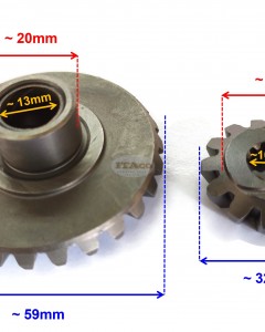 Boat Motor Propeller Shaft & Forward Gear As T2-03000200 for Parsun Makara Outboard T2 T2.6 Engine
