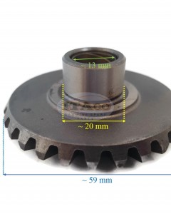Boat Motor Forward Gear 1 Assy 647-45560-00 for Yamaha Outboard 8HP C8 27T 2/4-stroke Engine
