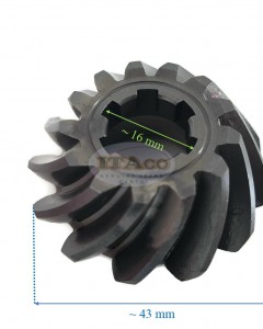 Boat Motor Pinion Gear 6H9-45551-00 for Yamaha Parsun Outboard Lower Casing C40 40HP Cv40 CV40 2 stroke Engine
